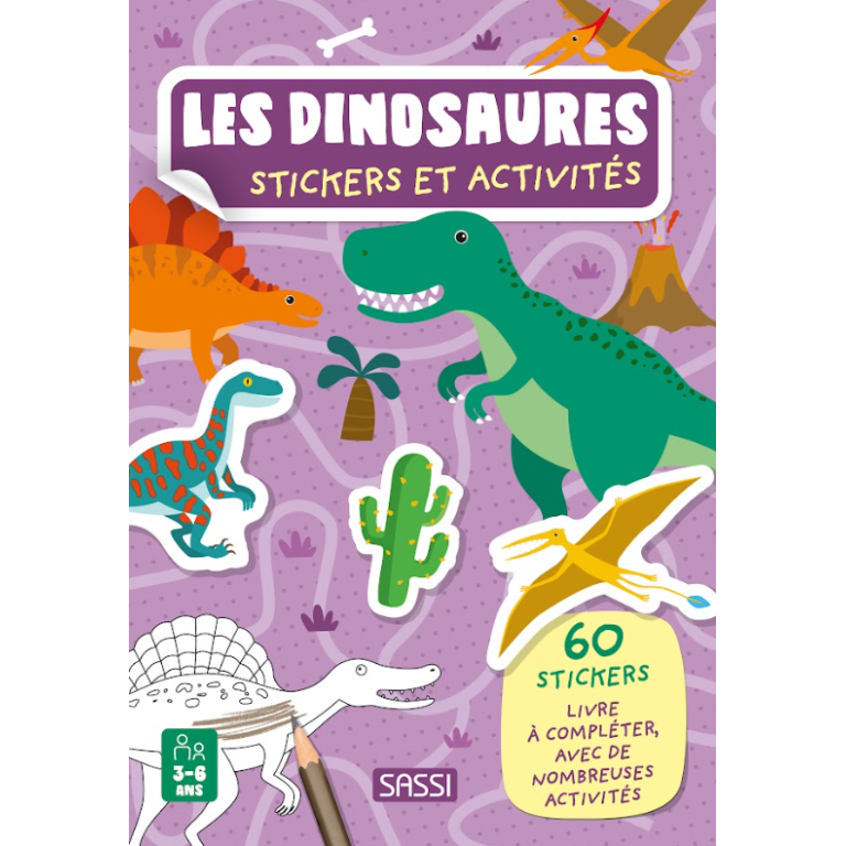 Stickers et Actvités – Les Dinosaures – Sassi Junior