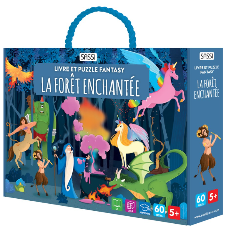 La Forêt Enchantée – Livre et Puzzle 60 Pièces – Sassi Junior