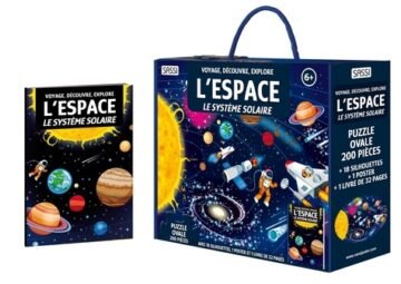 L’Espace et le Système Solaire – Livre et Puzzle 200 Pièces – Sassi Junior
