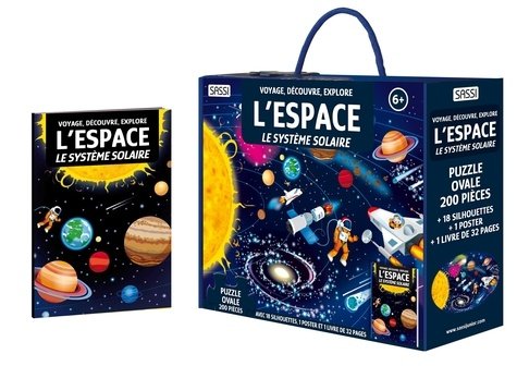 L’Espace et le Système Solaire – Livre et Puzzle 200 Pièces – Sassi Junior