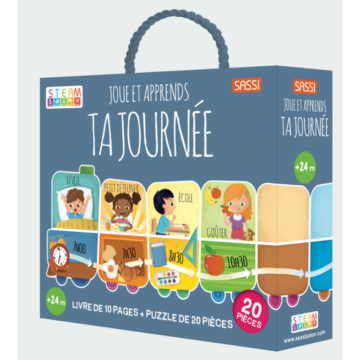 Ta Journée – Livre et Puzzle – Joue et Apprends – Sassi Junior