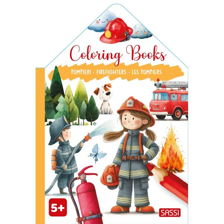 Les Pompiers – Livre de Coloriage – Sassi Junior