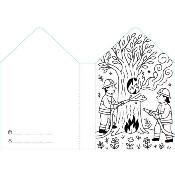 Les Pompiers – Livre de Coloriage – Sassi Junior