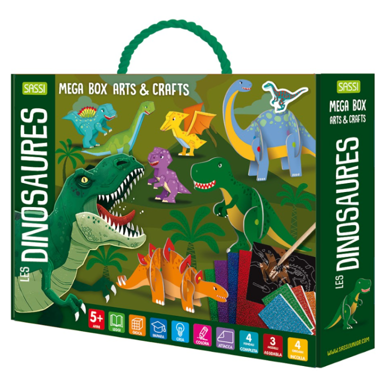 Les Dinosaures – Méga Coffret Créatif – Sassi Junior