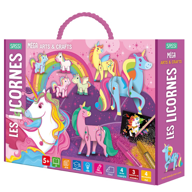 Les Licornes – Méga Coffret Créatif – Sassi Junior