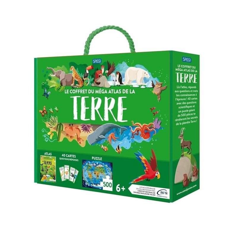 Le Coffret du Méga Atlas de la Terre – Sassi Junior