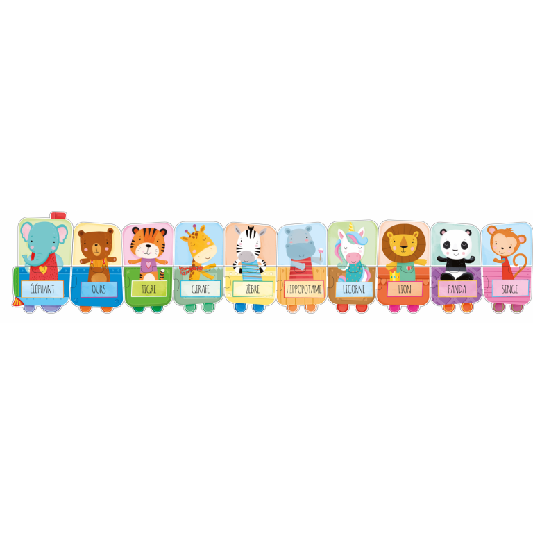 Apprends tes Premiers Animaux – Livre et Puzzle 20 Pièces – Sassi Junior