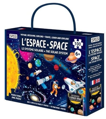 L’Espace et le Système Solaire – Livre et Puzzle 100 Pièces – Sassi Junior