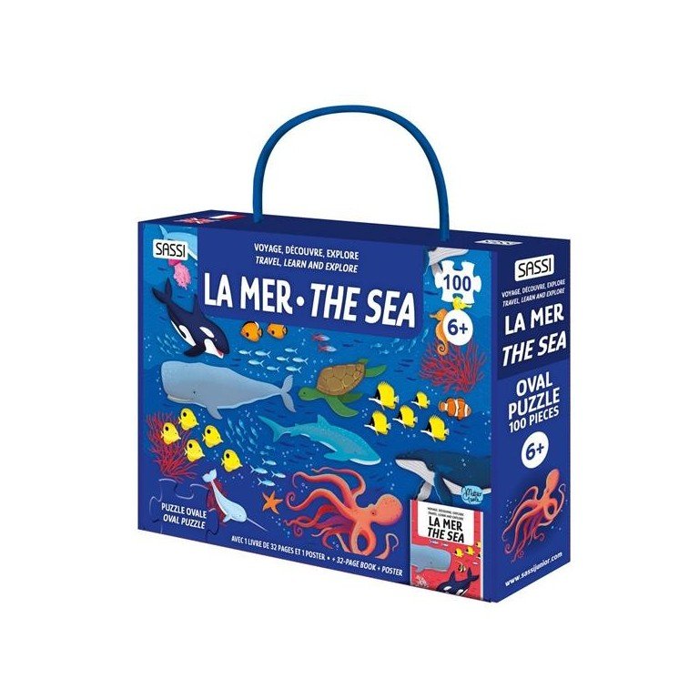 La Mer – Livre et Puzzle 100 Pièces – Sassi Junior