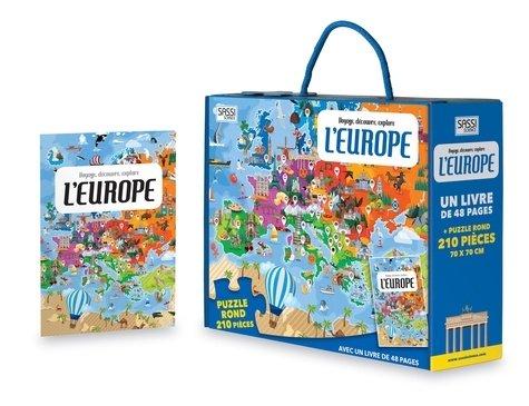 L’Europe – Livre et Puzzle Géographique – Sassi Junior