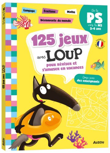 125 jeux avec Loup – De la PS vers la MS – Auzou