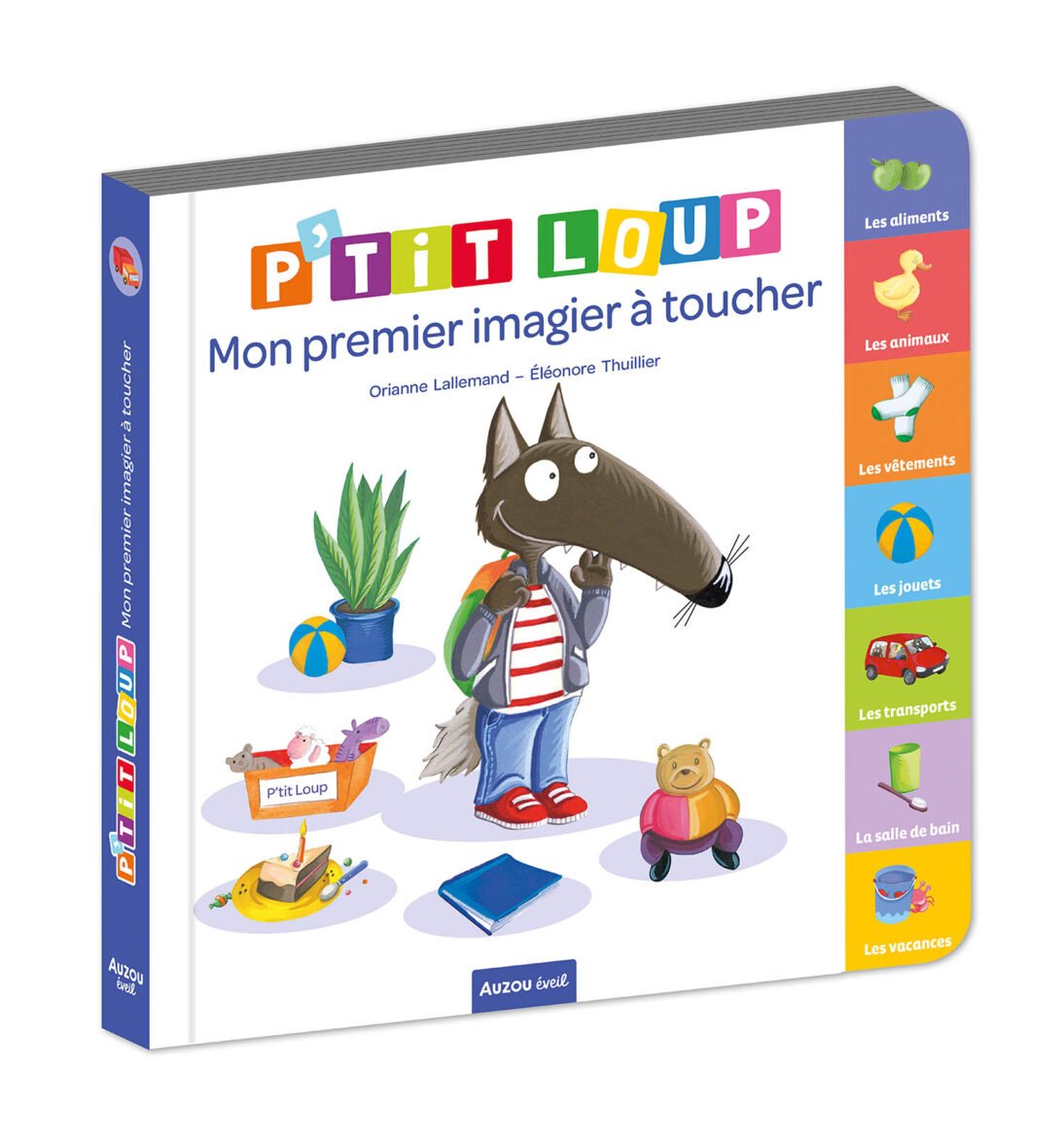 P’tit Loup – Mon premier imagier à toucher – Auzou