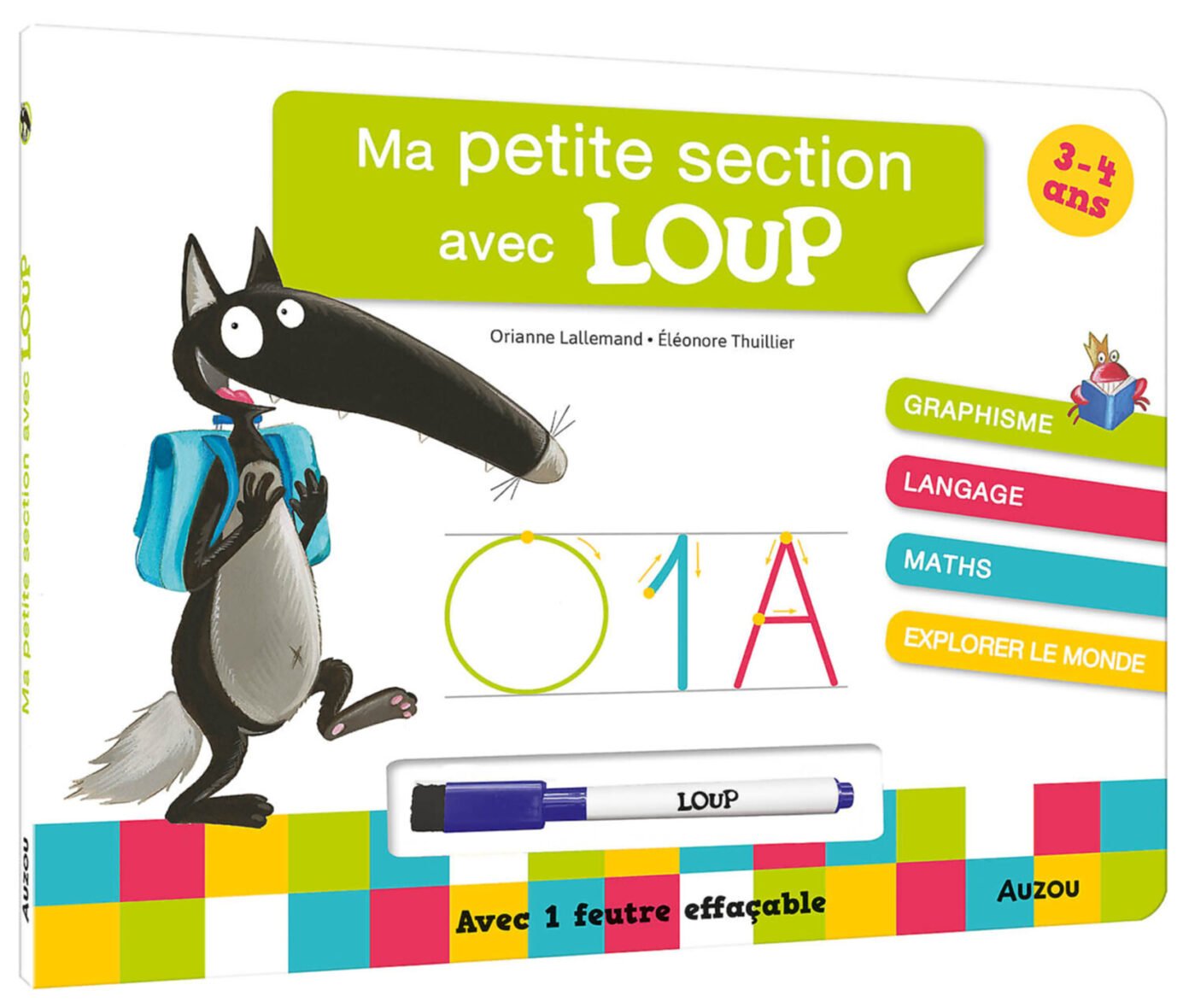 Ma petite section avec Loup – Livre-ardoise – Auzou