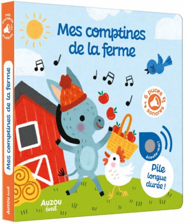 Mes premiers sonores – Mes comptines de la ferme – Auzou