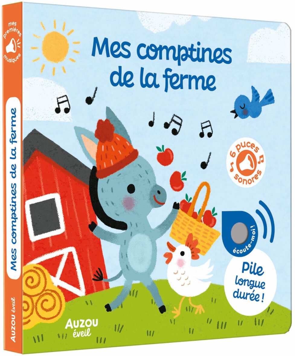 Mes premiers sonores – Mes comptines de la ferme – Auzou