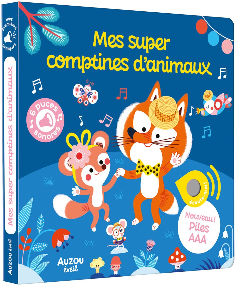 Mes premiers sonores – Mes super comptines d’animaux – Auzou