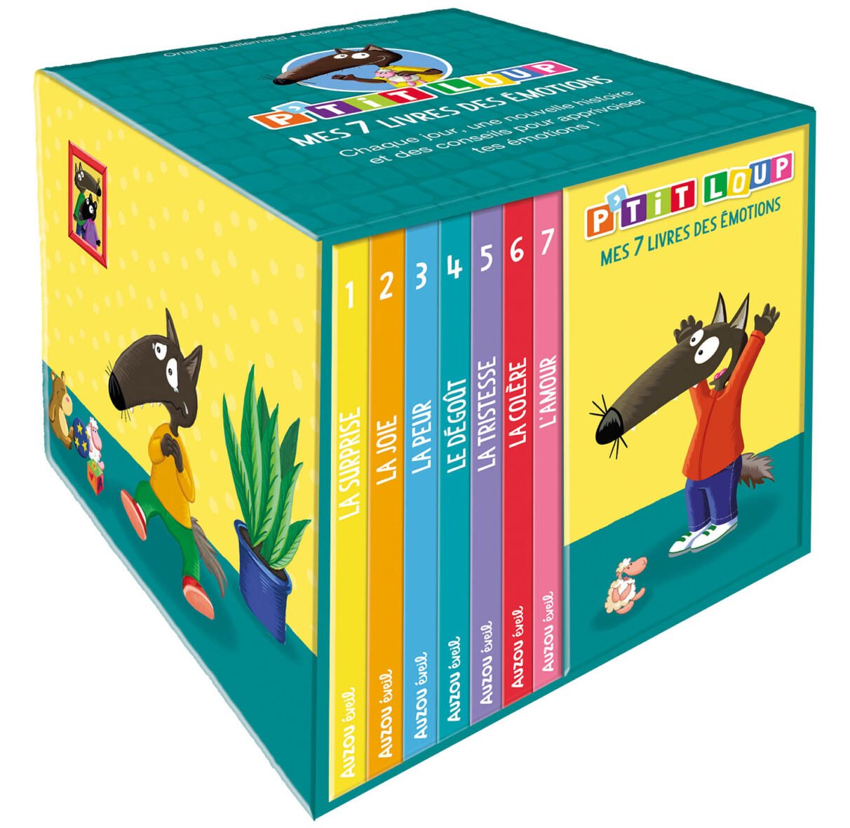 Bibliothèque P’tit Loup – “mes 7 livres des émotions” – Auzou
