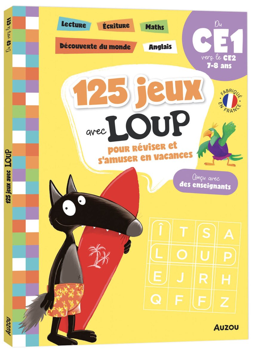 125 jeux avec Loup – Du CE1 au CE2 – Auzou