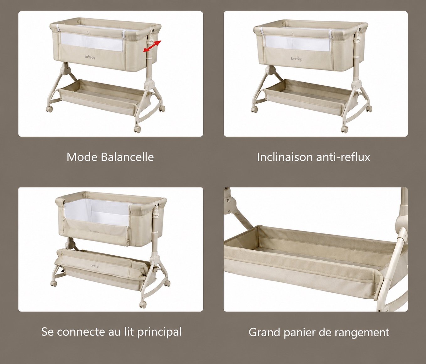 Berceau évolutif cododo ROCKER – Prima.