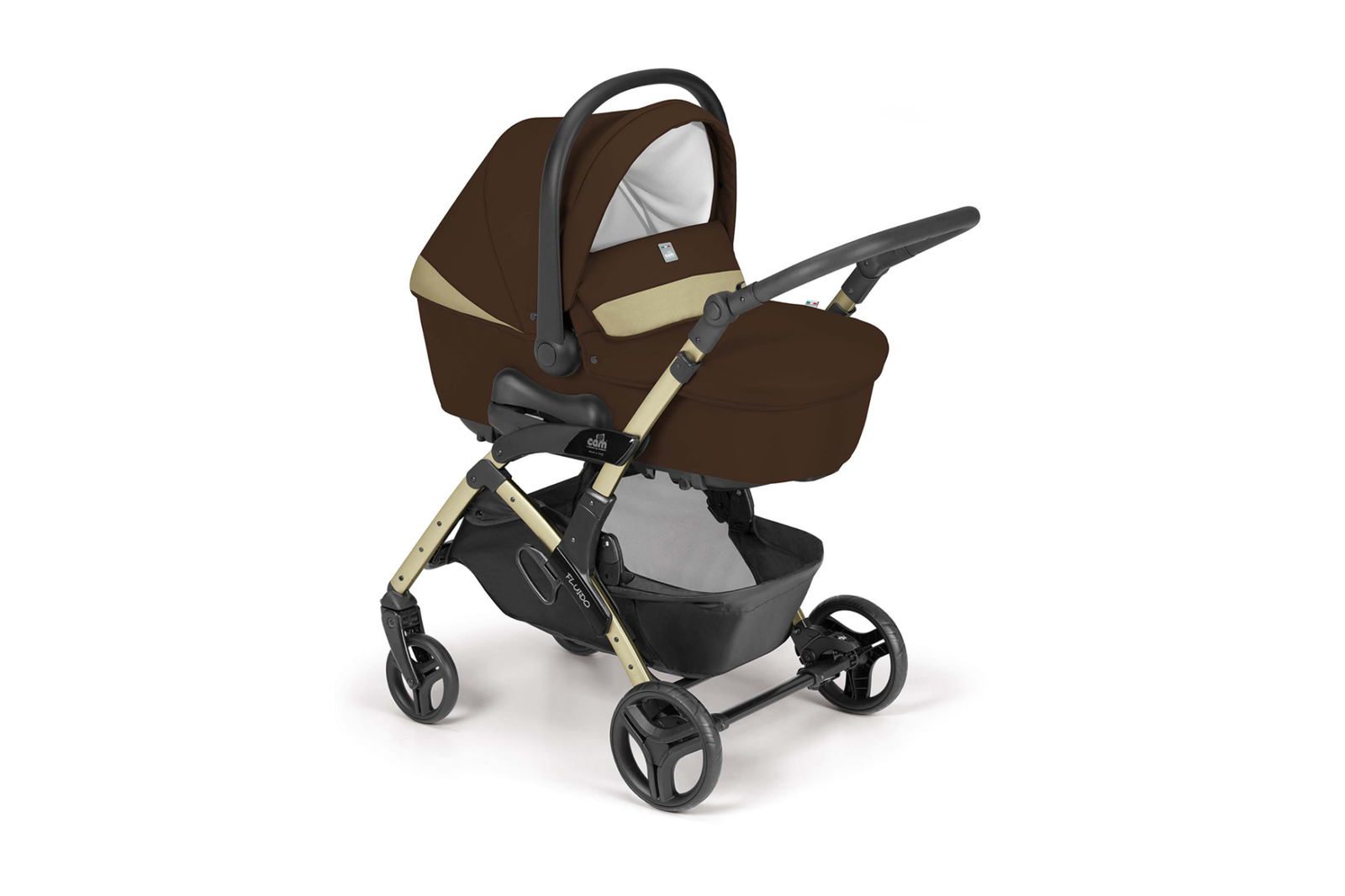 Poussette Trio – Fluido Easy Marron – CAM