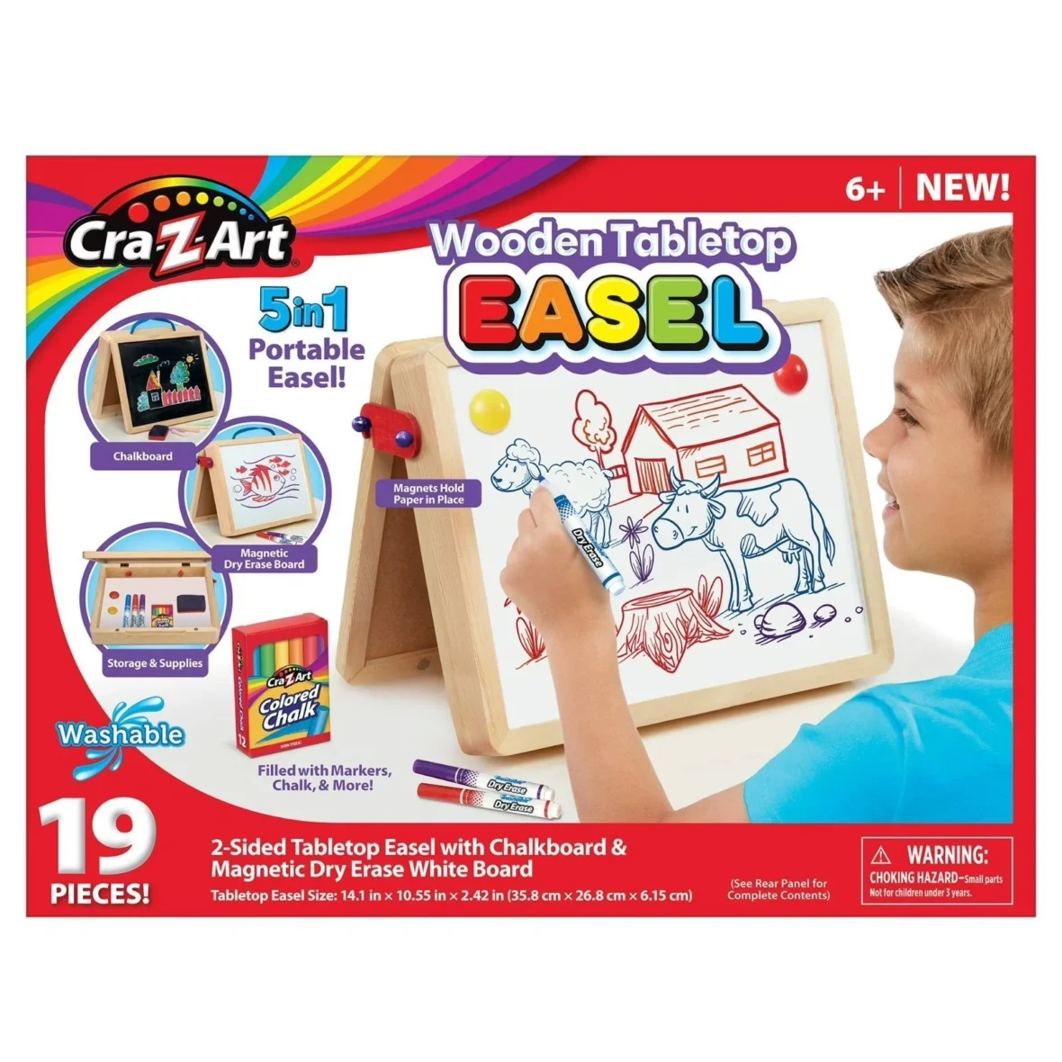 Two-sided Tabletop WOOD Easel – Cra-Z-Art