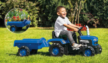 Tracteur à Pédales – Avec Remorque Bleu – Dolu