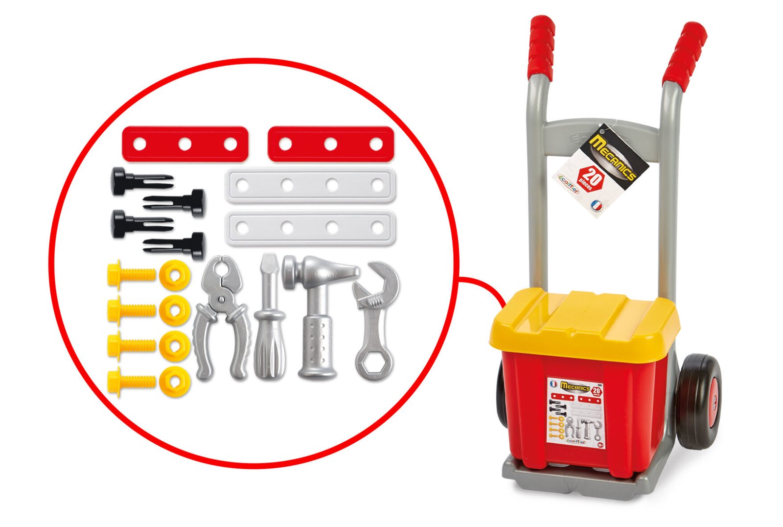 Diable avec Caisse à Outils – Mécanics – Ecoiffier