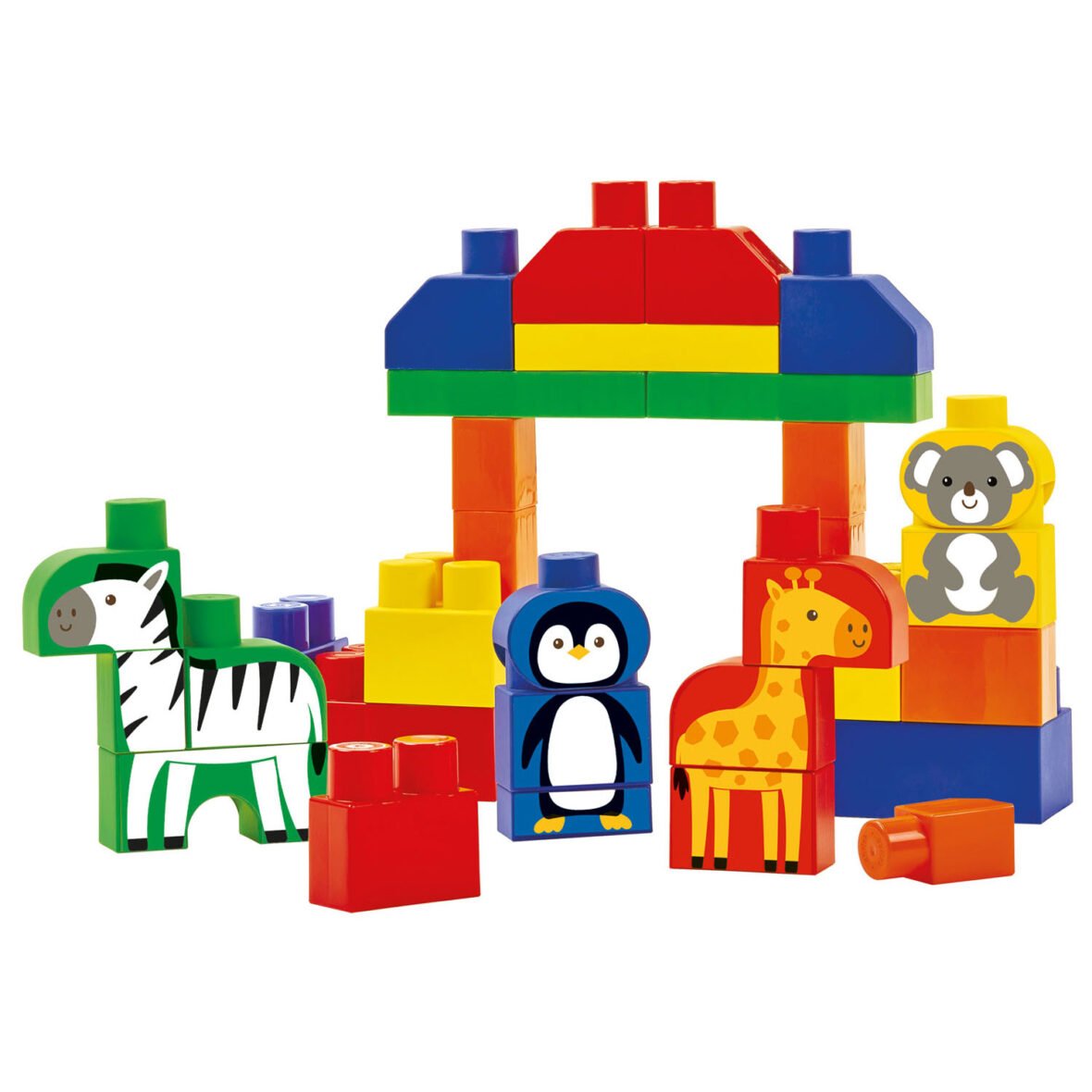 Les Maxi Baril Animaux du Monde – 50 Pièces – Ecoiffier