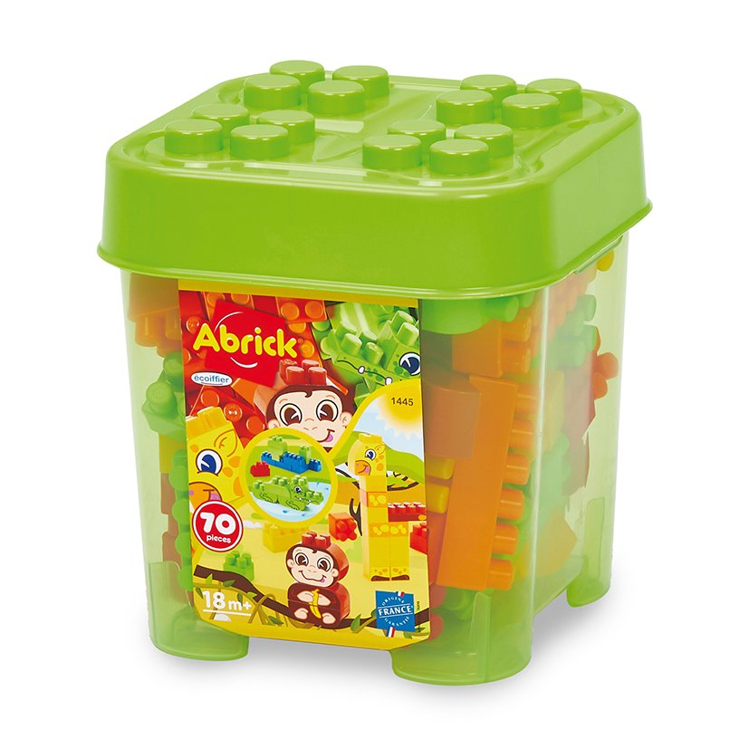 Abrick Baril Jungle – 70 Pièces – Ecoiffier