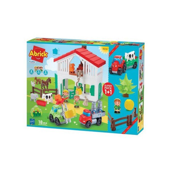 Abrick Super Pack Ferme et Tracteur – Ecoiffier
