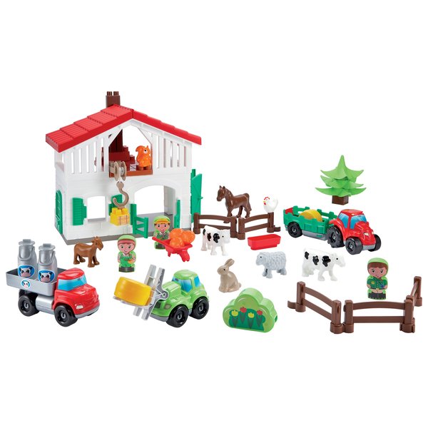 Abrick Super Pack Ferme et Tracteur – Ecoiffier