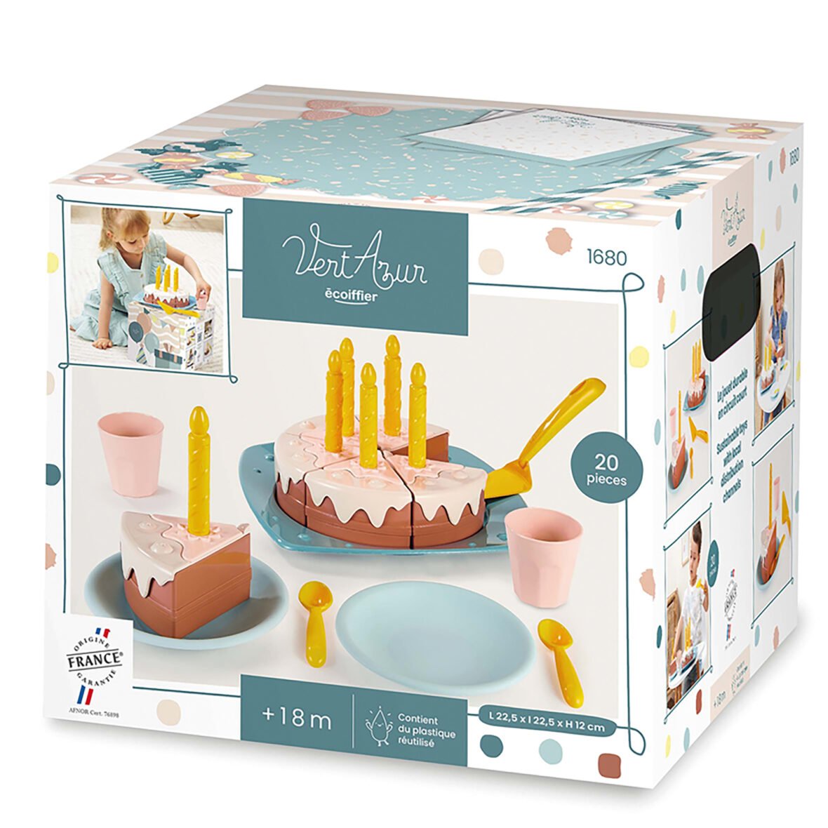 Gâteau d’Anniversaire – Vert Azur – Ecoiffier