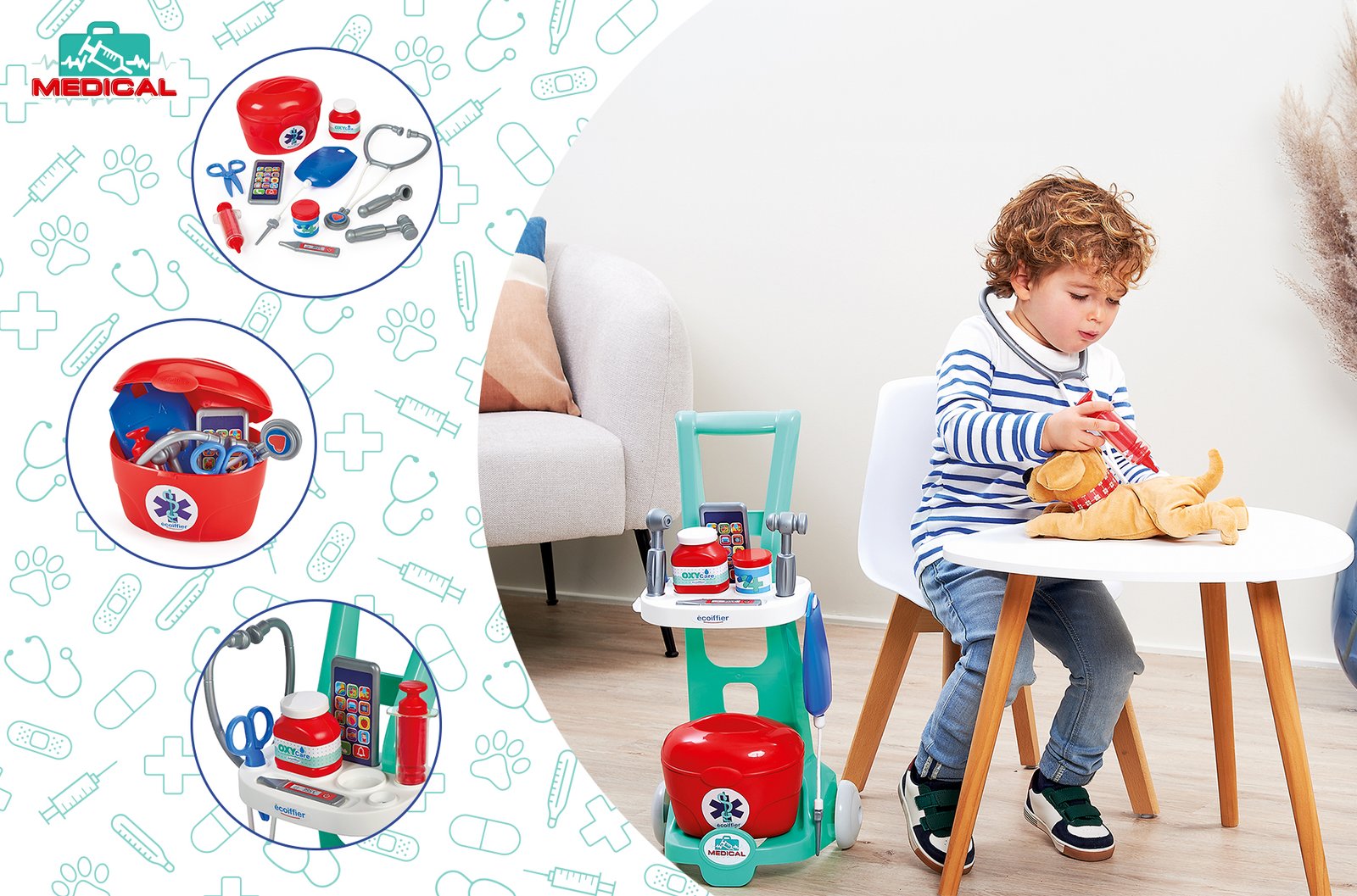 Chariot Médical avec Mallette – Ecoiffier