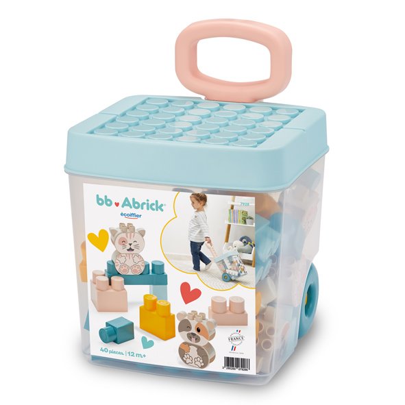 BB Abrick Rolly Briques – 40 Pièces – Ecoiffier