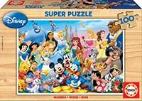 Puzzle en bois 100 pièces – Le Monde Merveilleux de Disney – Educa 12002