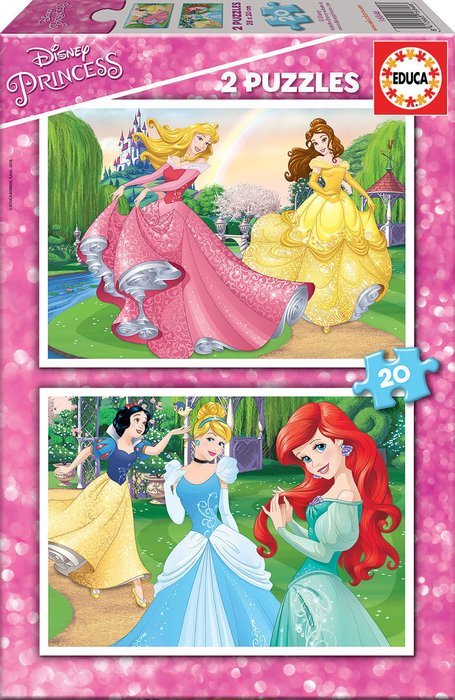 Educa – Puzzle 2×20 pièces Princesses Disney (réf. 16846)