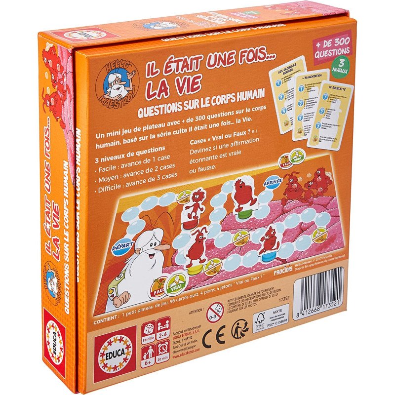 Educa – Mini jeu Il était une fois… la vie – Le corps humain