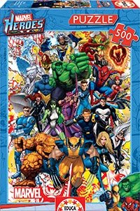 Puzzle Educa 500 pièces – Les Héros Marvel (réf. 15560)
