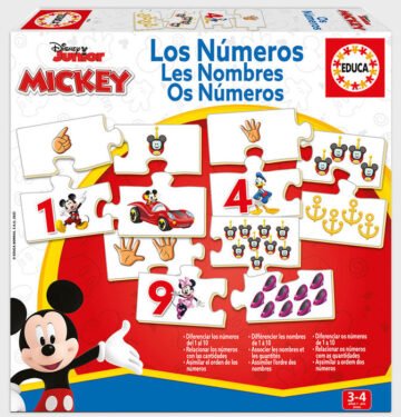 Educa – Les Nombres Mickey and Friends – Puzzle éducatif 40 pièces