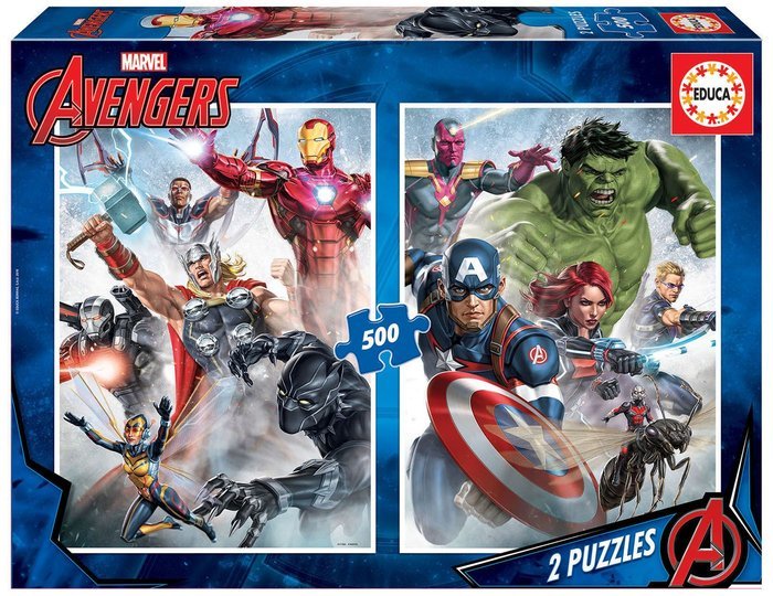 Educa – Puzzle 2 x 500 pièces Avengers (réf. 17994)