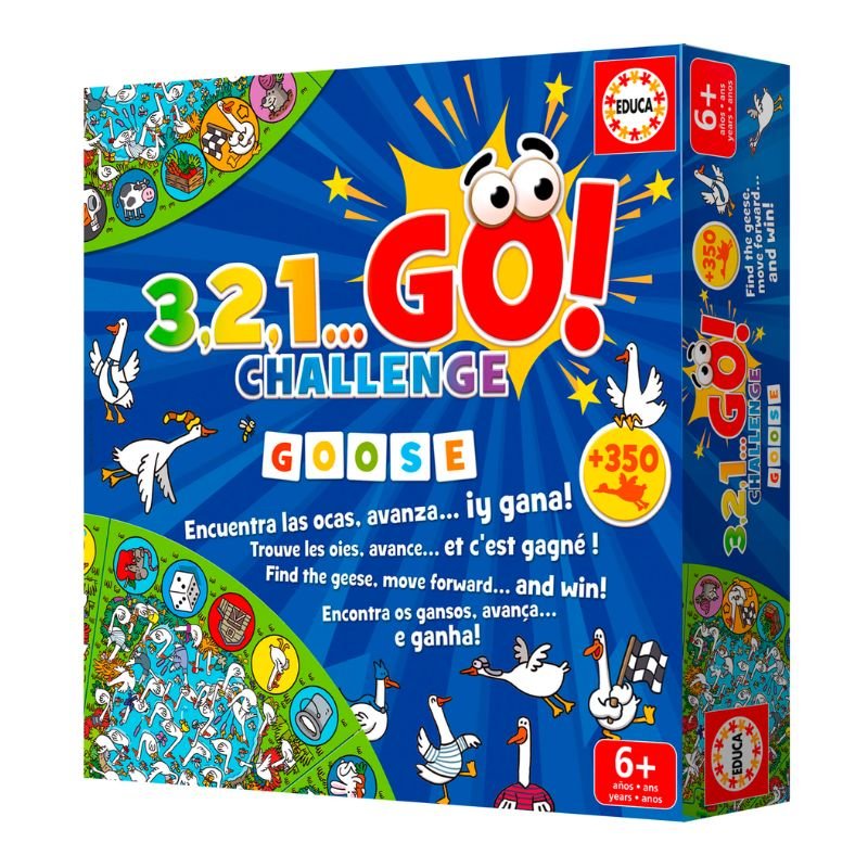 Educa 3,2,1 GO Challenge Goose – Jeu de societe d’observation (ref. 19420)