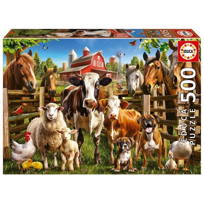 PUZZLE 500 PCS LES AMIS DE LA FERME