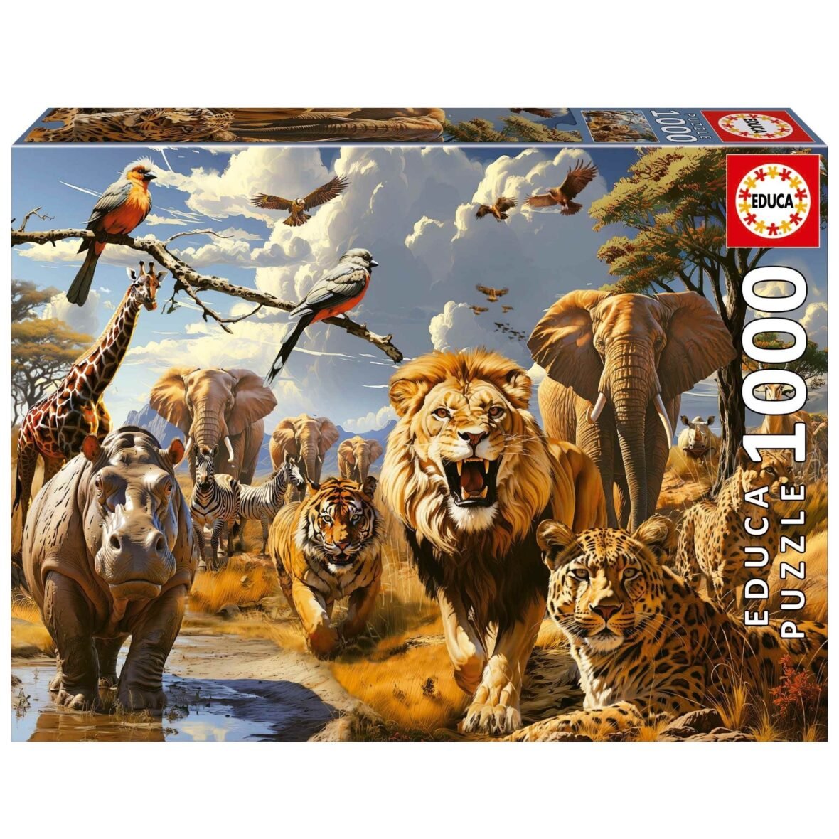 PUZZLE 1000PCS ANIMAUX SAUVAGES