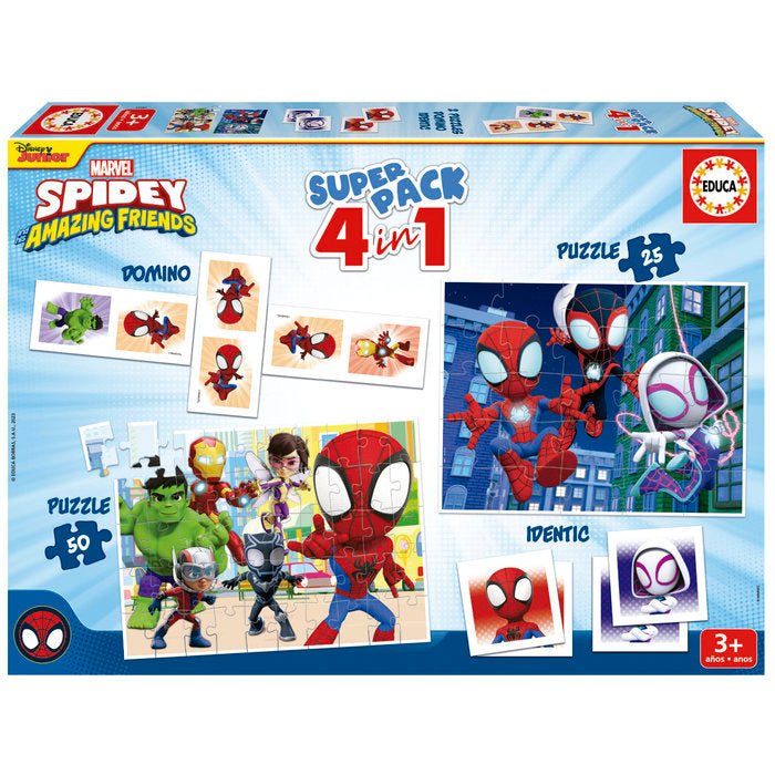 Educa Super Pack 4 en 1 Spidey
