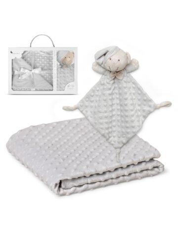 Plaid 80/110 Doudou Gris – Interbaby
