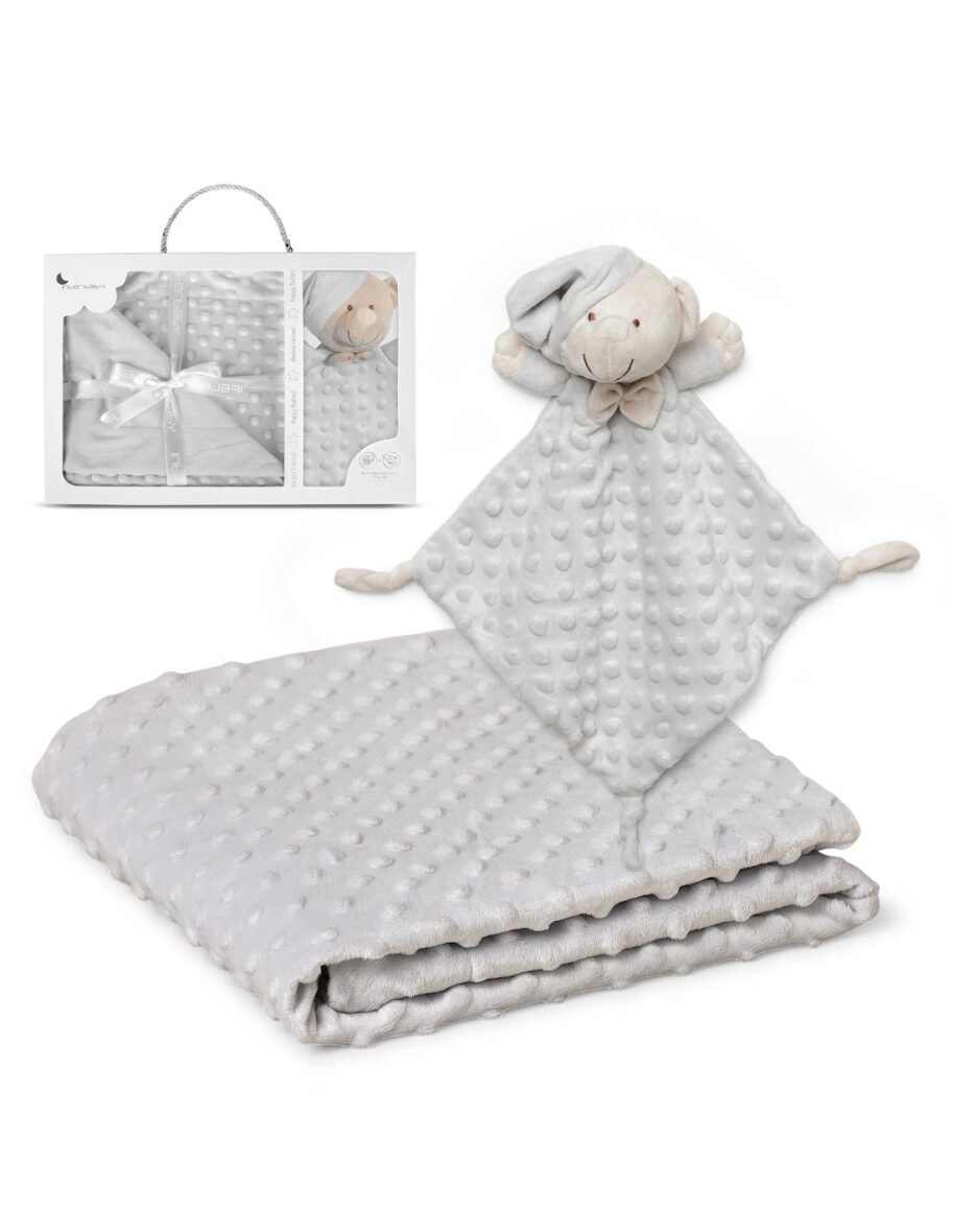 Plaid 80/110 Doudou Gris – Interbaby