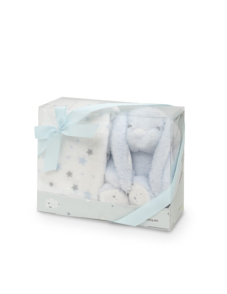 Couverture +Peluche Bleu – Interbaby