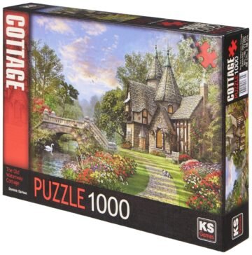 Puzzle 1000 pièces : Cottage Old Waterway