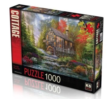Puzzle 1000 pièces Le vieux moulin à bois