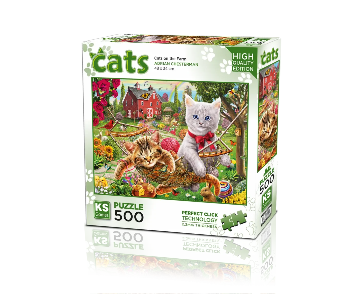 Puzzle – Chats à la Ferme – 500 pièces – KS Games